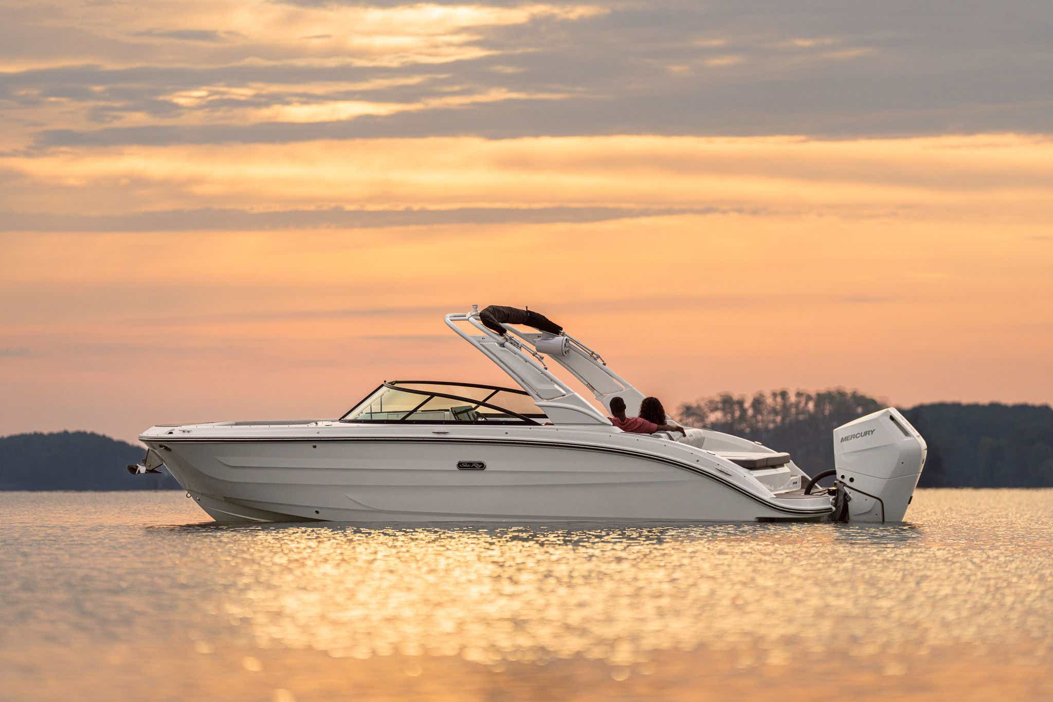 SDX 270 Outboard at sunset