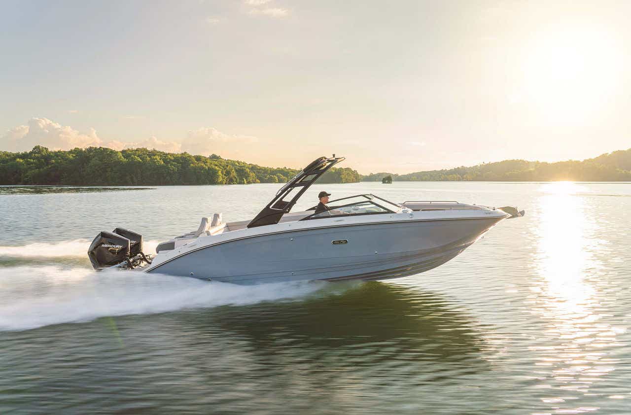 SDX 290 Outboard at sunset