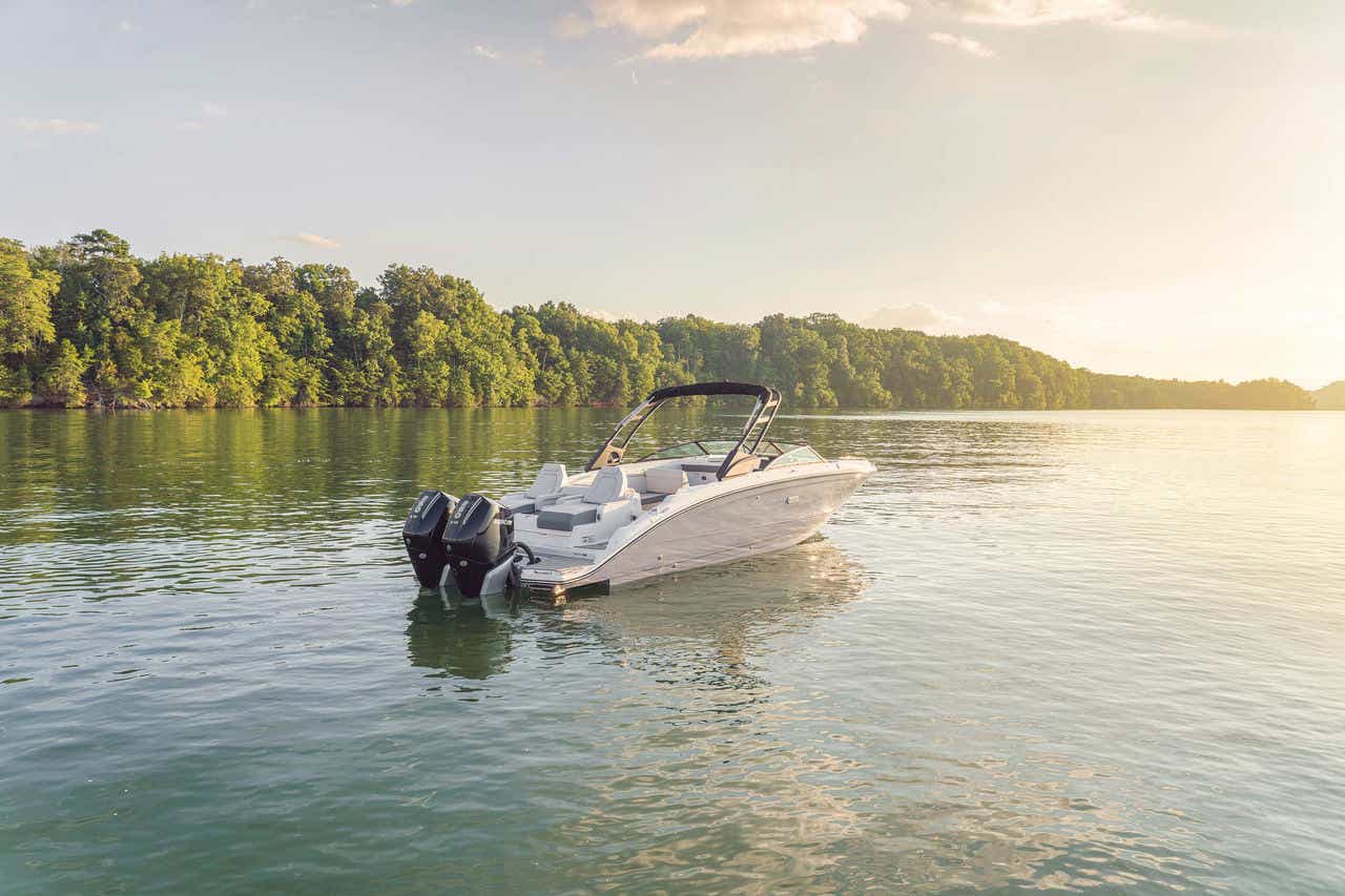 SDX 290 Outboard at sunset