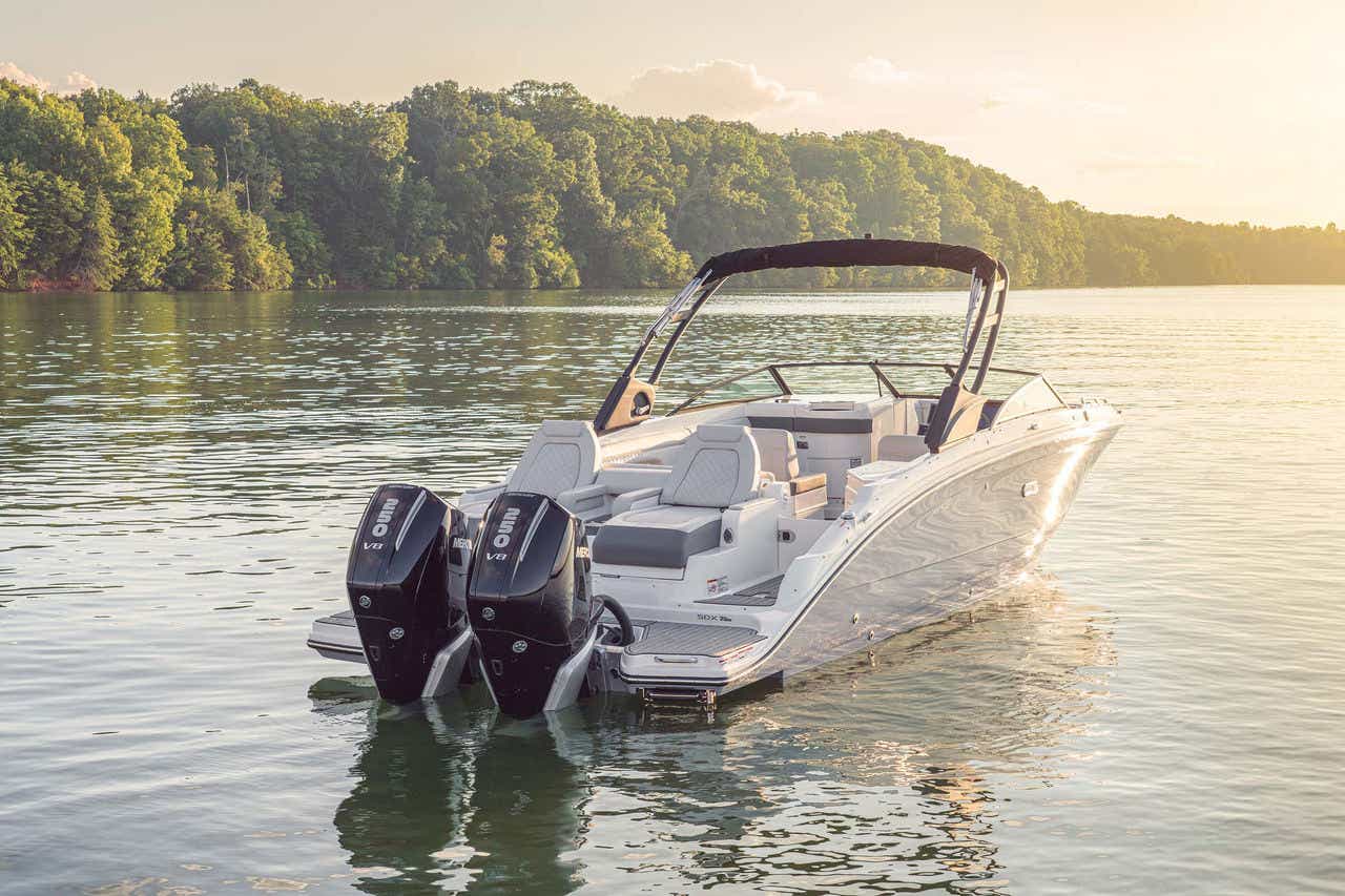 SDX 290 Outboard at sunset