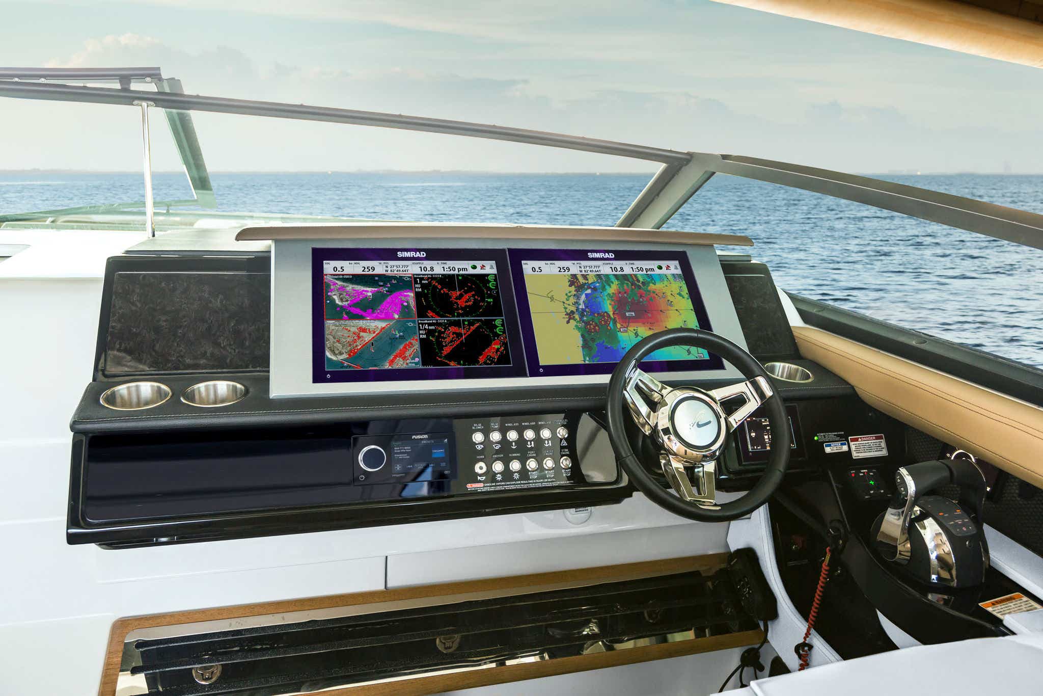 2024 SLX 400 Outboard cockpit helm dash