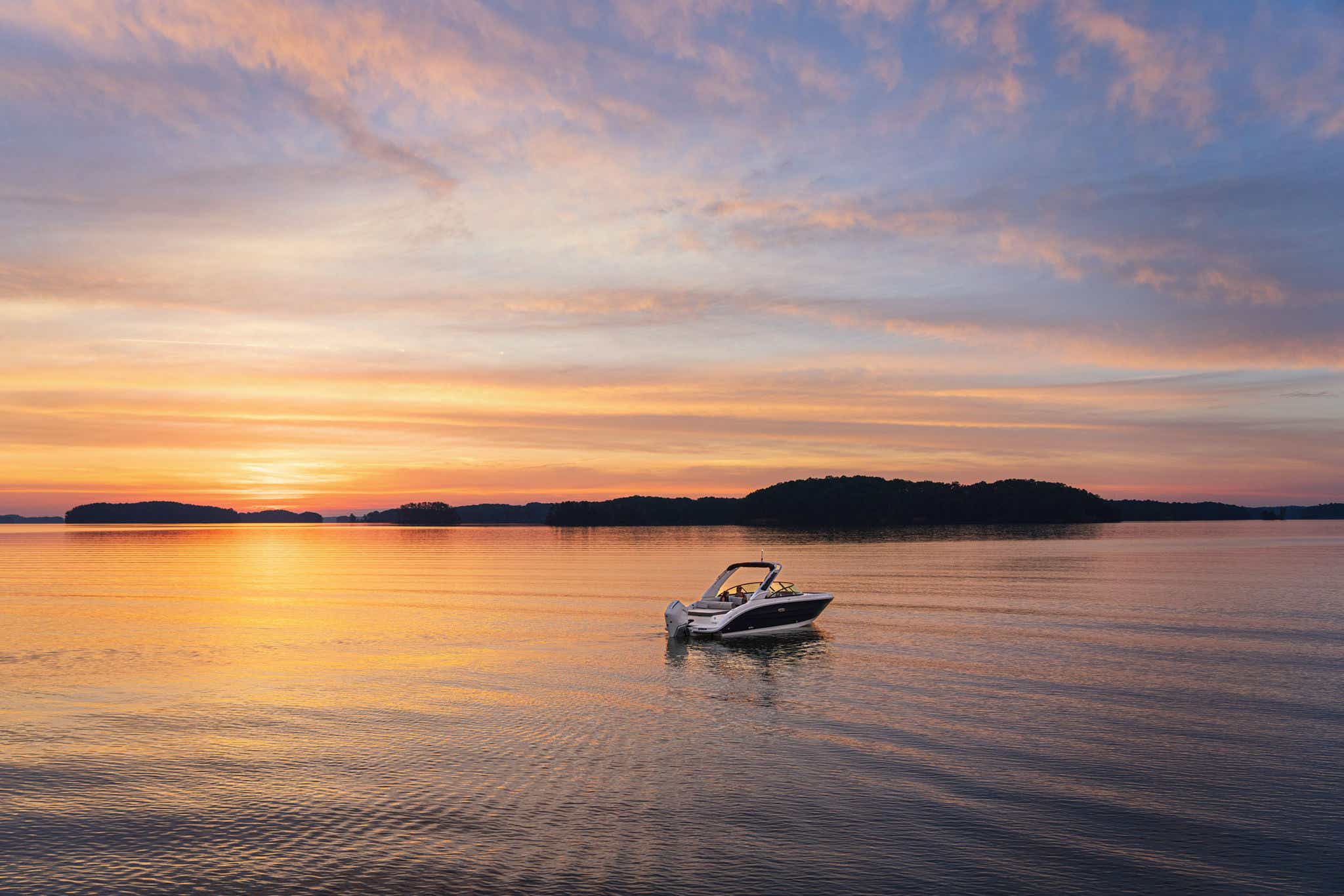 SDX 250 Outboard at sunset