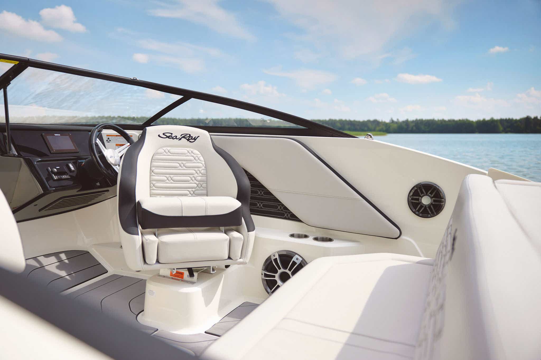 SPX 190 helm bucket seat with bolster up