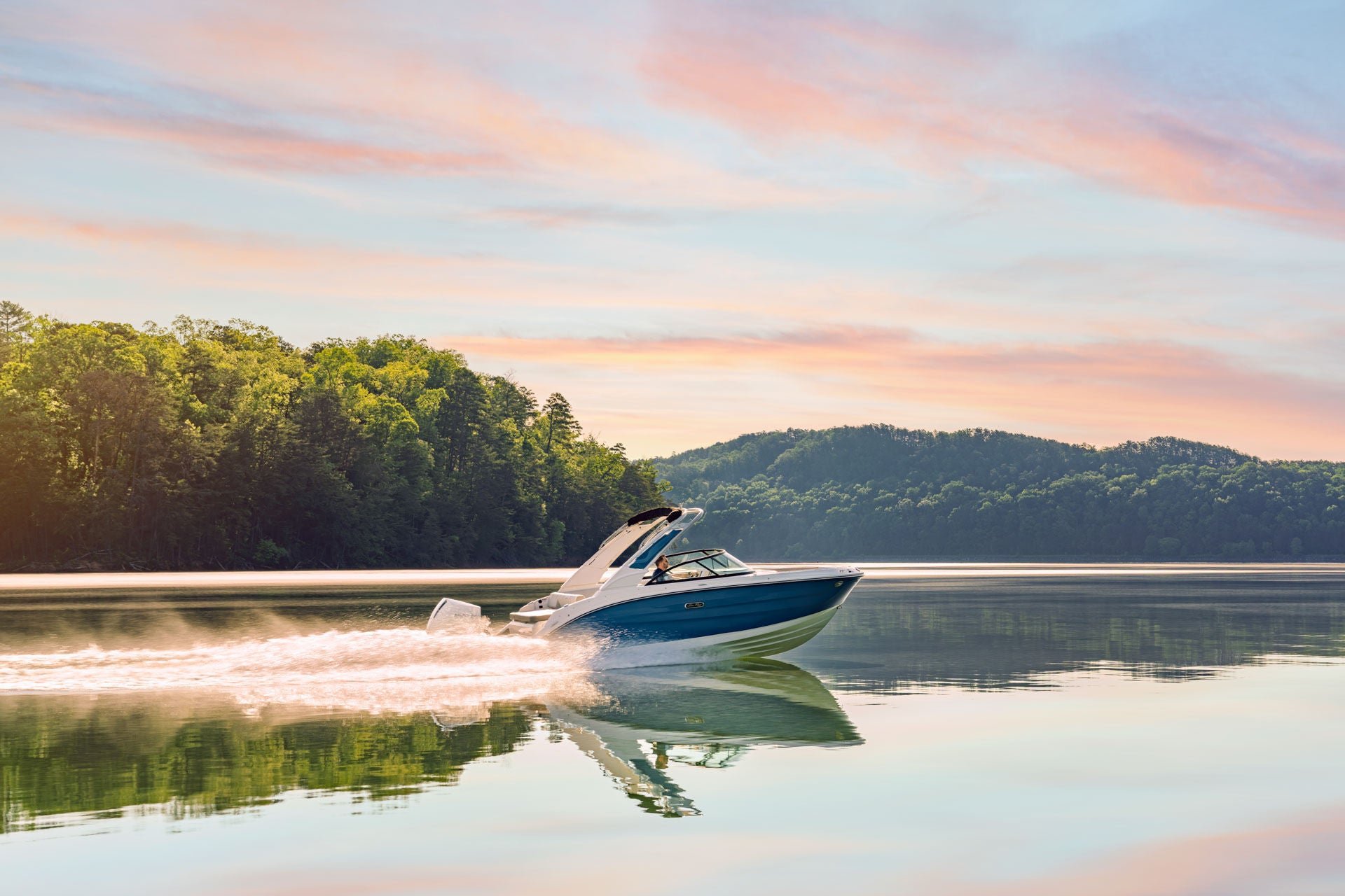 SDX 230 Outboard at sunset