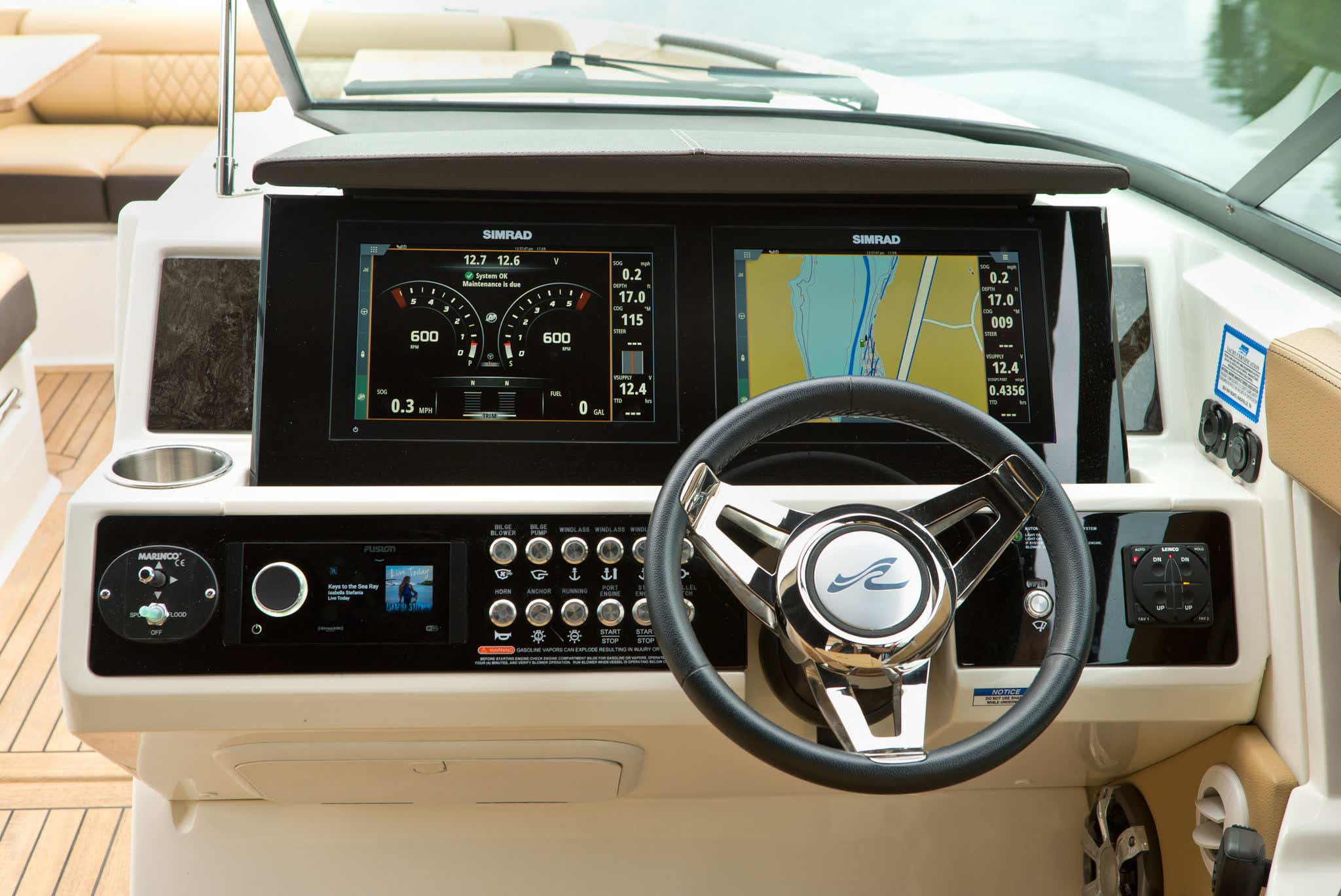2024 SLX 350 Outboard cockpit helm dash