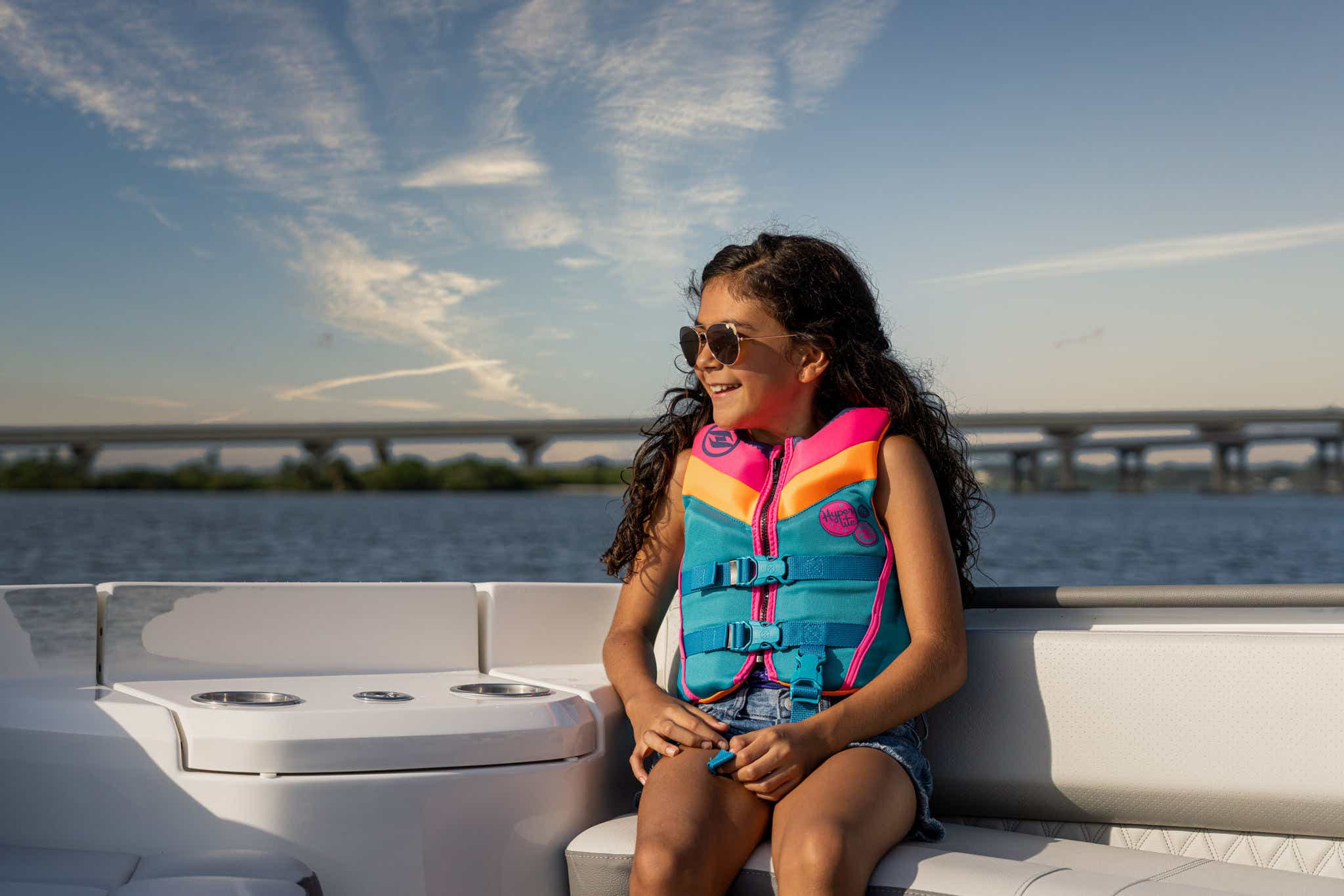 Kid In Life Jacket on 2024 SLX 400
