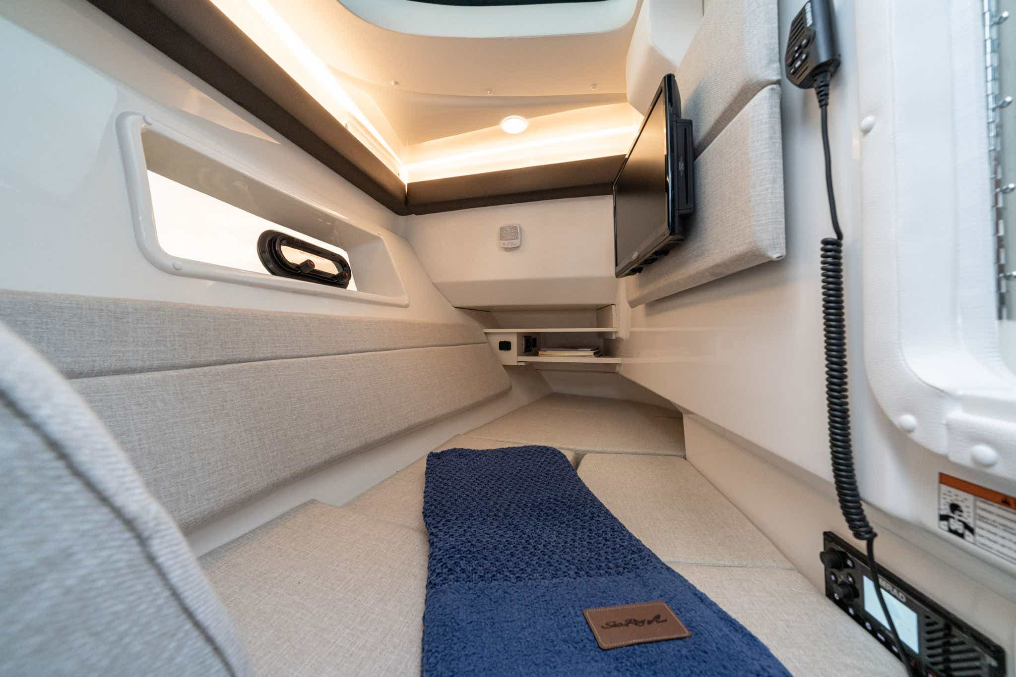 2024 SLX 350 Port Hideaway filler cushions TV