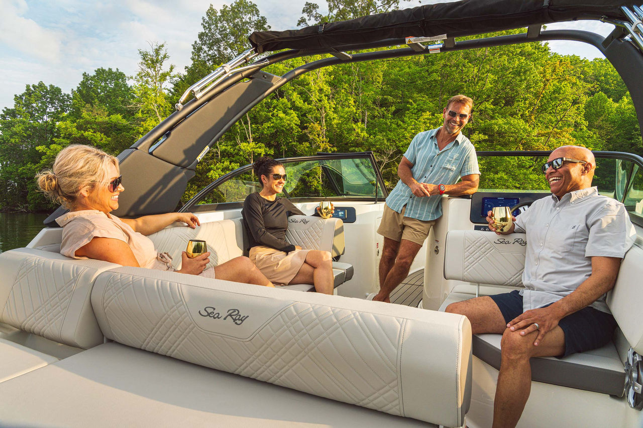 Friends aboard an SDX 230