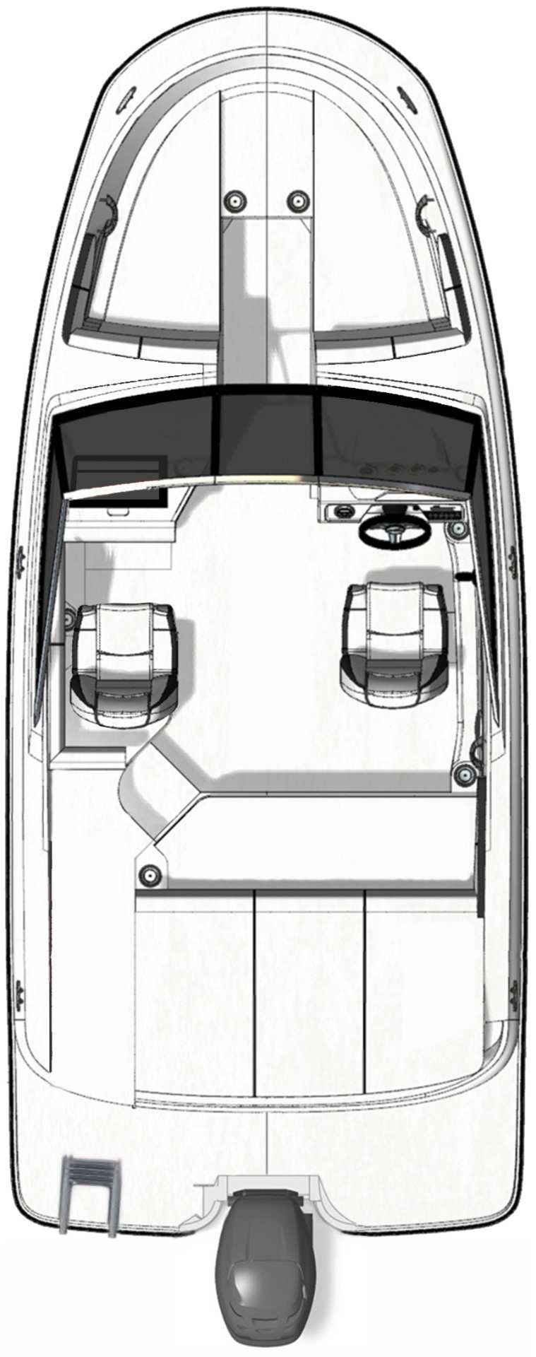 SPX 190 Outboard Option floor plan
