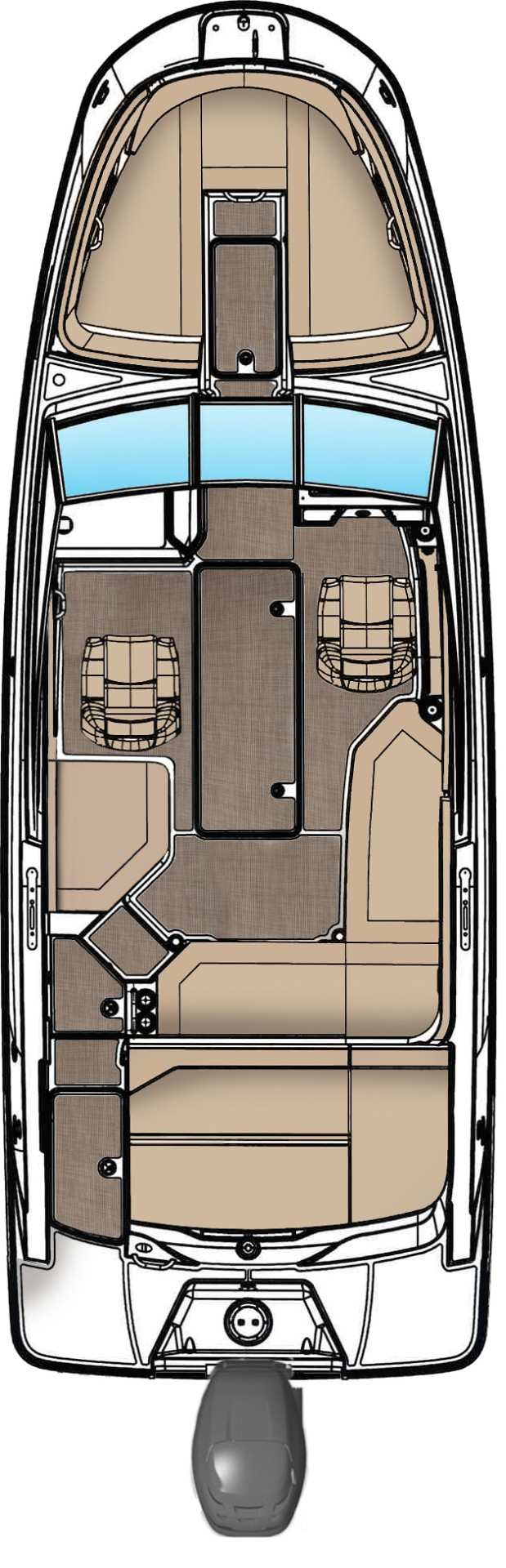 SPX 230 Outboard Standard floor plan