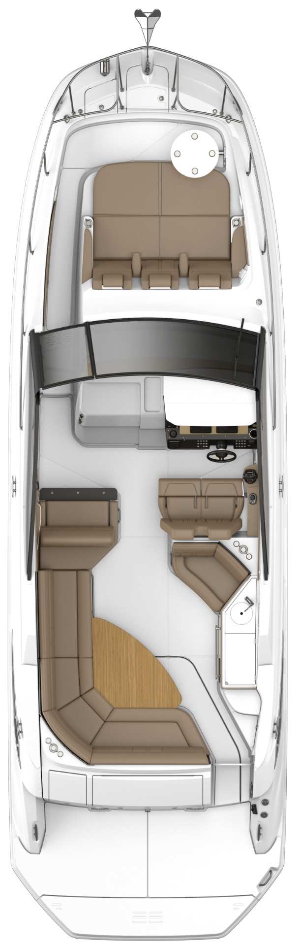 Sundancer 320 Cockpit floor plan