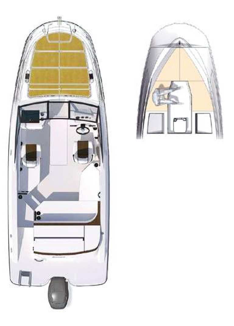 Sun Sport 230 Outboard Europe floor plan
