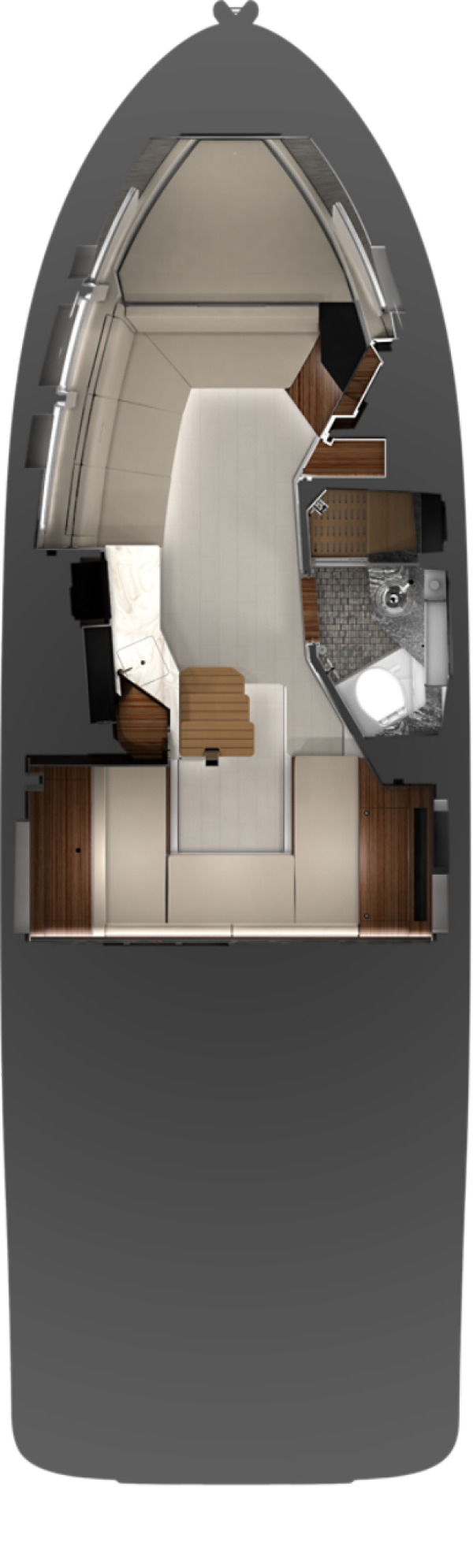 Sundancer 370 Cabin floor plan