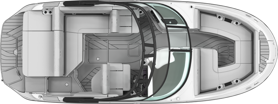 Sea Ray SDX 250 Surf Floorplan