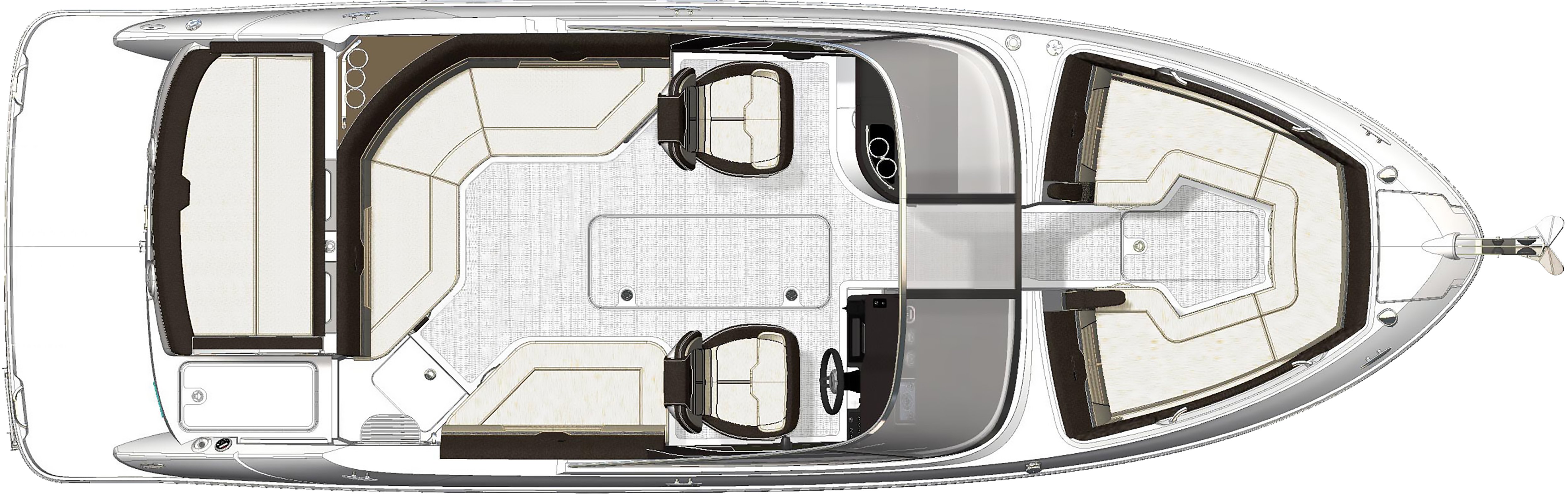Sea Ray SLX 250 Floorplan