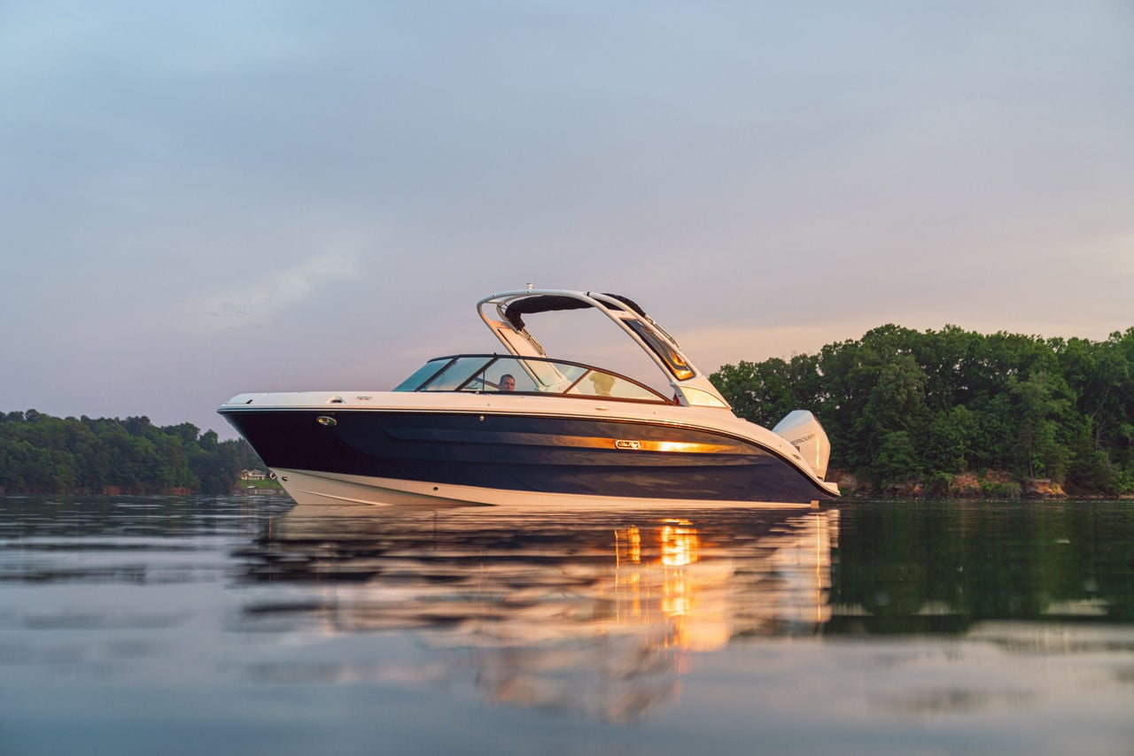 SDX 250 Outboard at sunset
